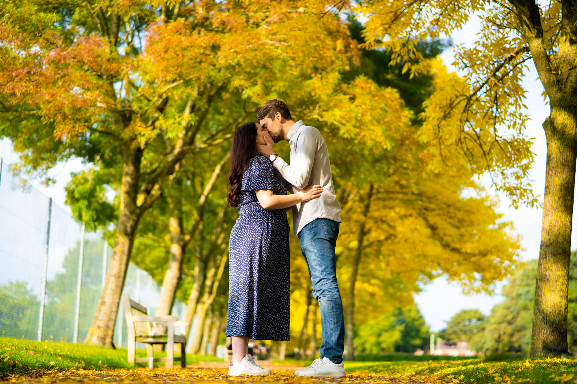 Eaton Park autumn couple photo shoot